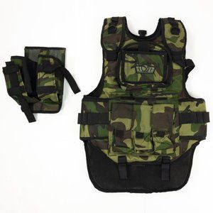 NEW Gen X Global GxG Tactical Paintball Woodsball Vest Pod Harness - Camo